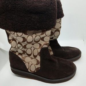 COACH SHERMA SIGNATURE WINTER BOOTS